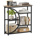 Snughome Entryway Table, Narrow Console Table, Industrial Sofa Table with 5 Tier Storage Shelves, Entrance Table for Hallway, Behind The Couch, Living Room, Foyer, Grey