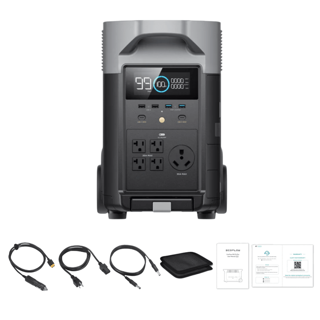 EcoFlow DELTA Pro 3600Wh 3600W Portable Power Station Solar Generator